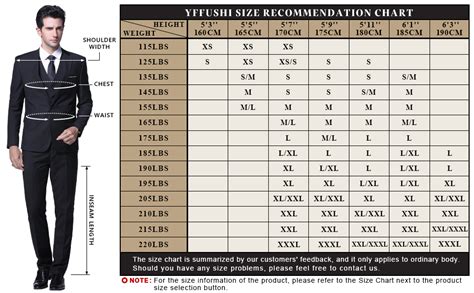 prada suit size chart